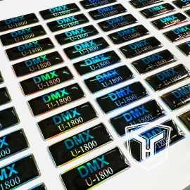 Decal 7 màu (Hologram) Phủ Keo Epoxy 1