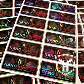 Decal 7 màu (Hologram) Phủ Keo Epoxy 2