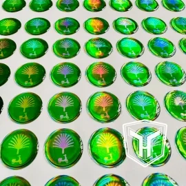 Decal 7 màu (Hologram) Phủ Keo Epoxy 4