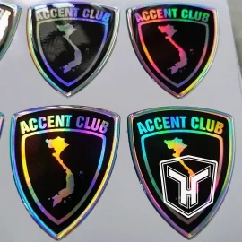 Decal 7 màu (Hologram) Phủ Keo Epoxy 7
