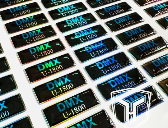 Decal 7 màu (Hologram) Phủ Keo Epoxy 1